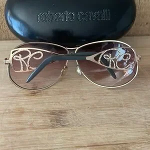 AUTHENTIC Roberto CAVALLI Sunglasses gold frame with crystals style Orione 183 Roberto Cavalli | Accessories | Authentic Roberto Cavalli  main image 3